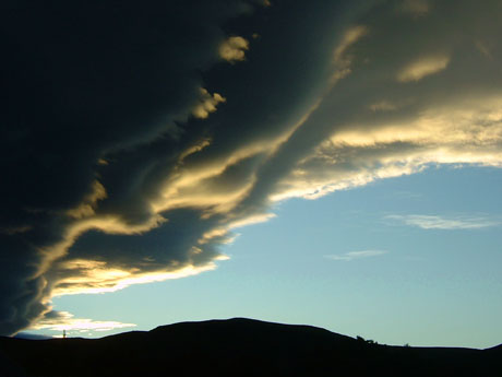 Nor-west clouds at evening