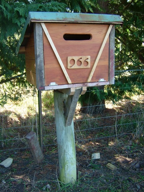 A stylish mail receptacle