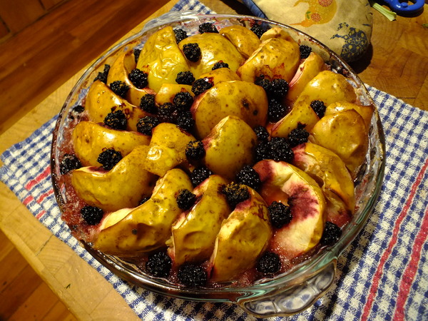 Baking apples with waste heat