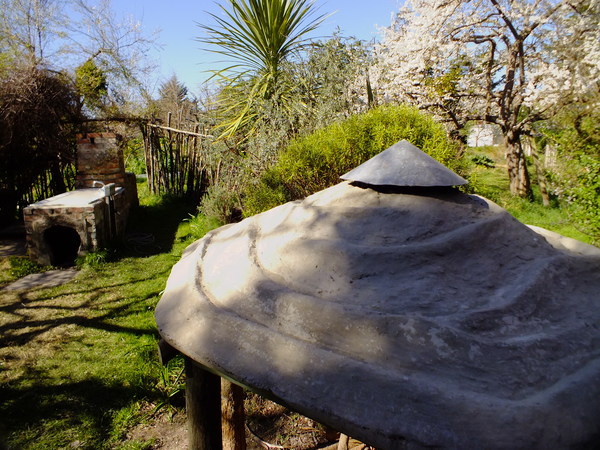 A small firewood hut